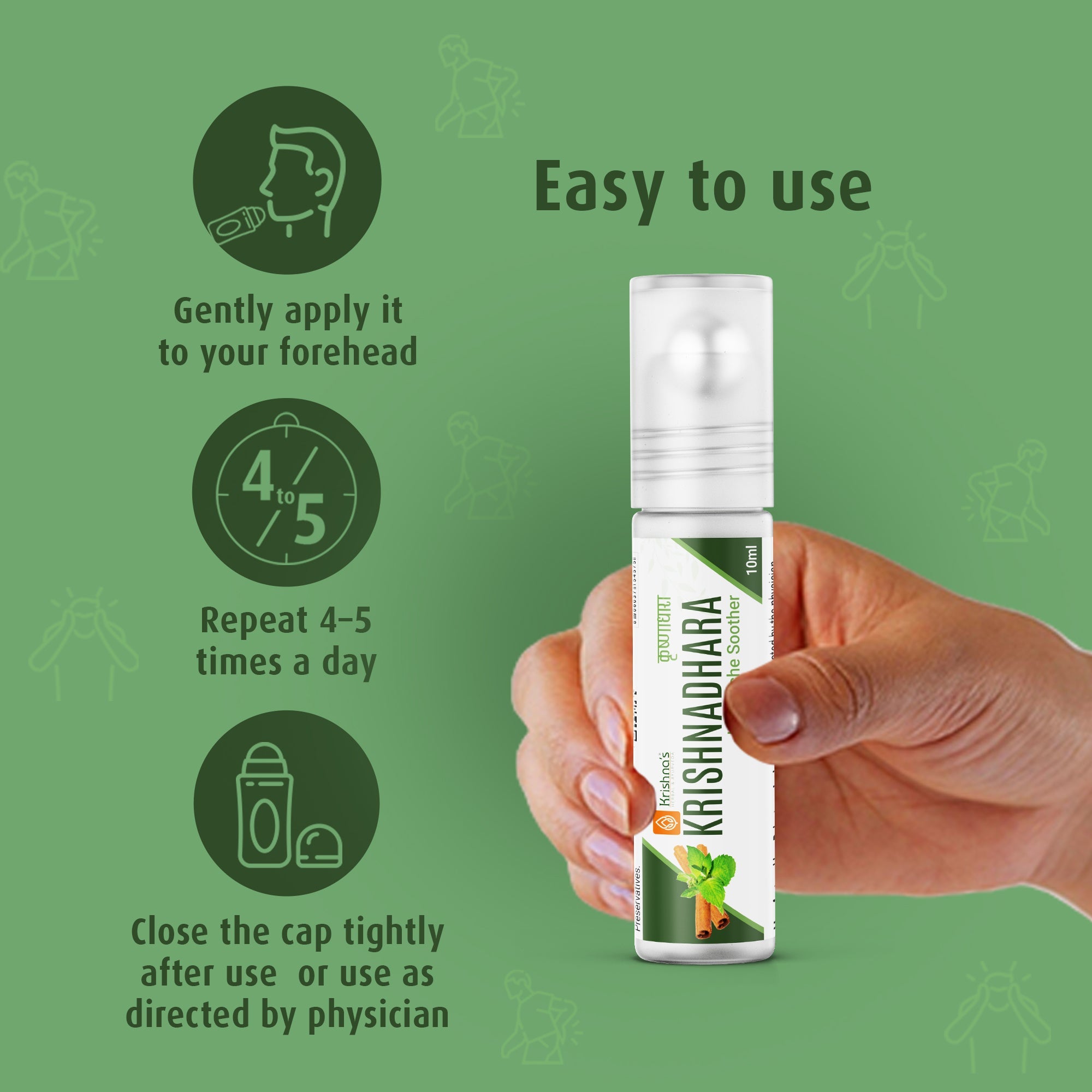 Krishna'S Herbal & Ayurveda Krishnadhara Roll On