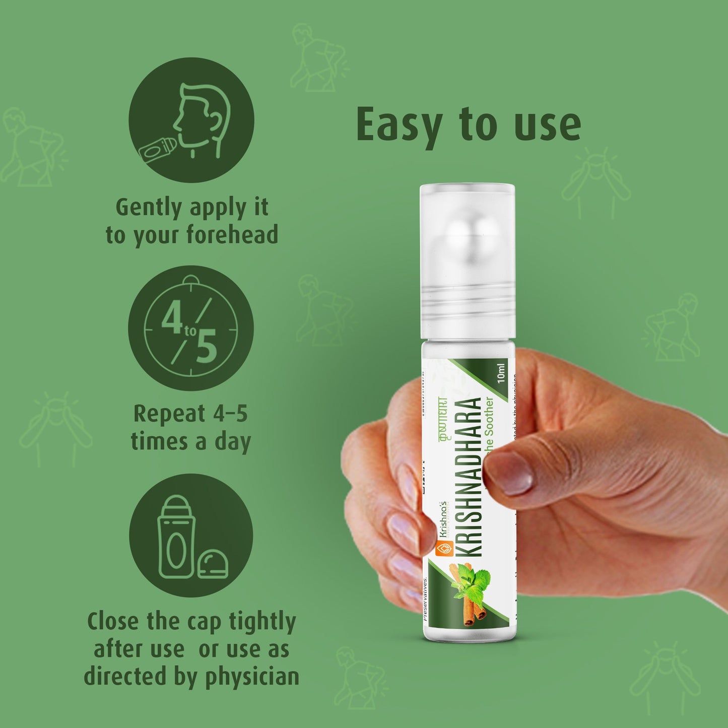 Krishna'S Herbal & Ayurveda Krishnadhara Roll On - Distacart