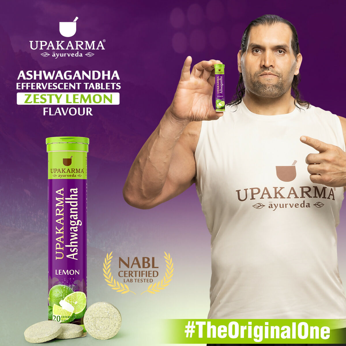 Upakarma Ayurveda Ashwagandha Effervescent Tablets - Lemon Flavour - Distacart