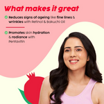 Thumbnail for PLIX The Plant Fix Pomegranate 1% Retinol & 1% Bakuchi Oil Anti Ageing Night Cream - Distacart