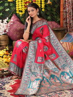 Thumbnail for Astita Silk Pink Saree