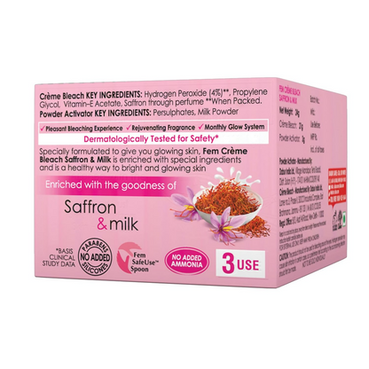 Fem Fairness (Saffron & Milk) Creme Bleach - Distacart