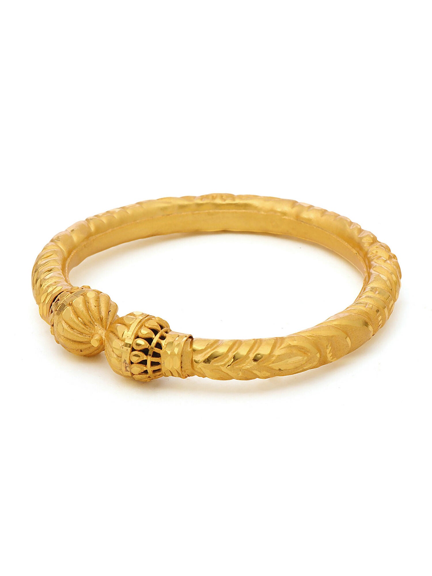Ruby Raang Golden Bangle - Distacart