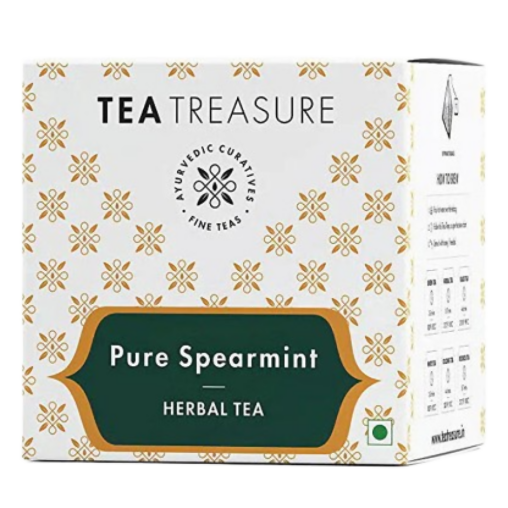 Tea Treasure Spearmint Herbal Tea Bags - Distacart