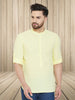 Even Apparels Men's Pure Cotton Yellow Kurta - Distacart