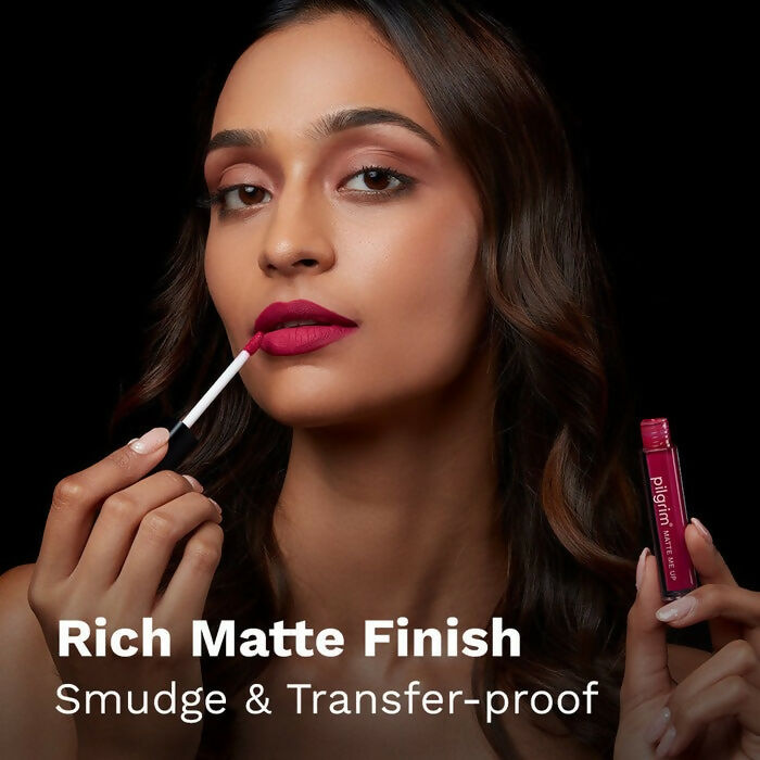Pilgrim Matte Me Up Liquid Lipstick Pink Climax - Distacart