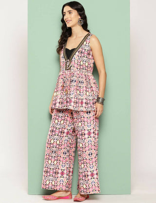 Ahalyaa Women's Traditional Wear Co-ods - Off-white - Distacart
