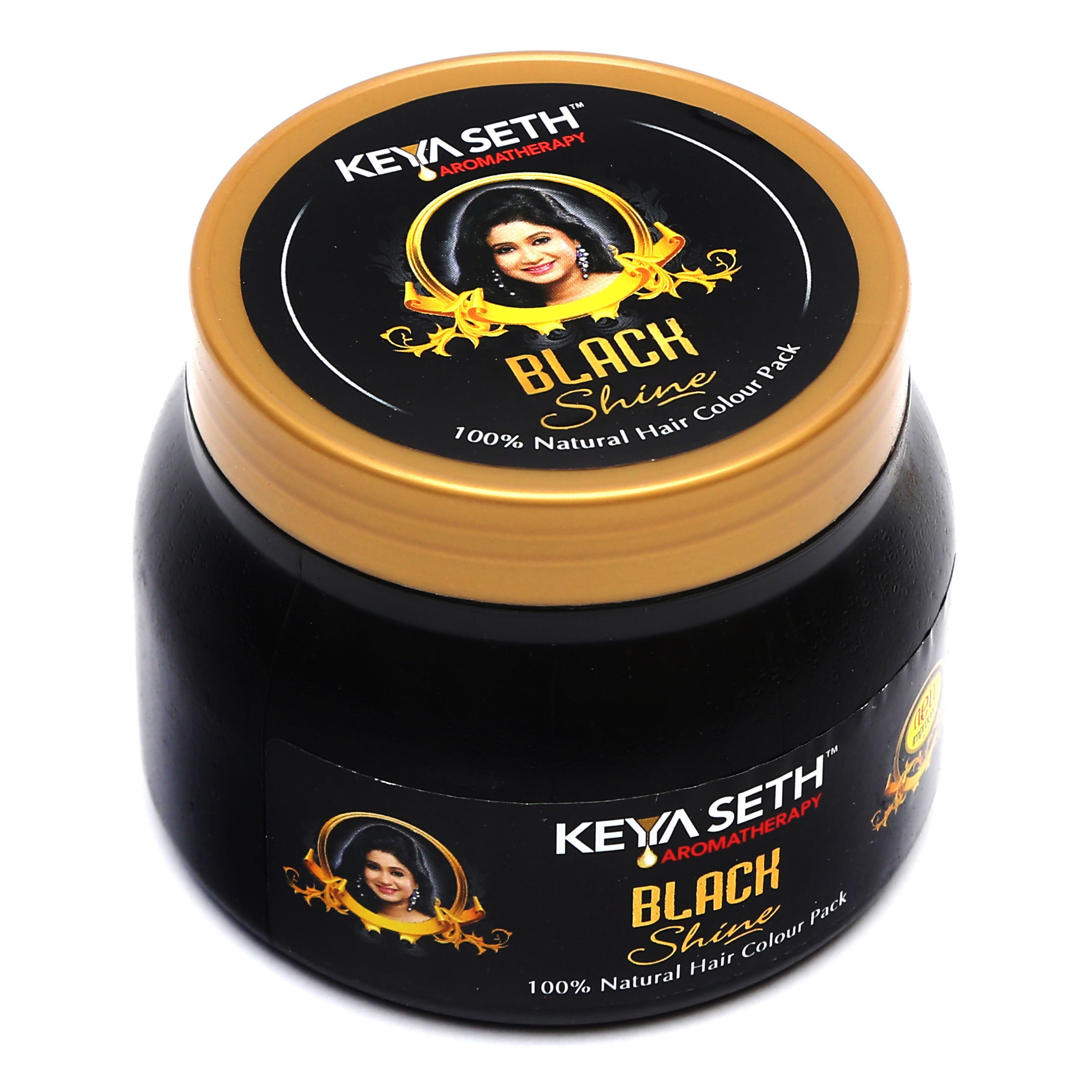 Keya Seth Aromatherapy- Black Shine Hair Pack Natural Hair Color - Distacart