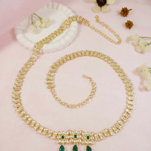 Joban Fashion Green Zinc Alloy Waist Chain For Women - Distacart