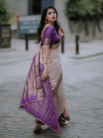 Thumbnail for Anouk Woven Design Zari Banarasi Saree