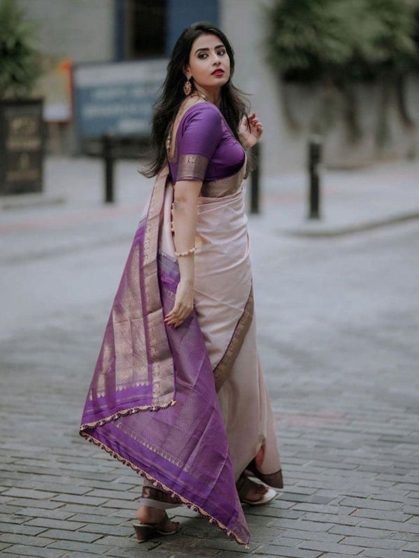 Anouk Woven Design Zari Banarasi Saree