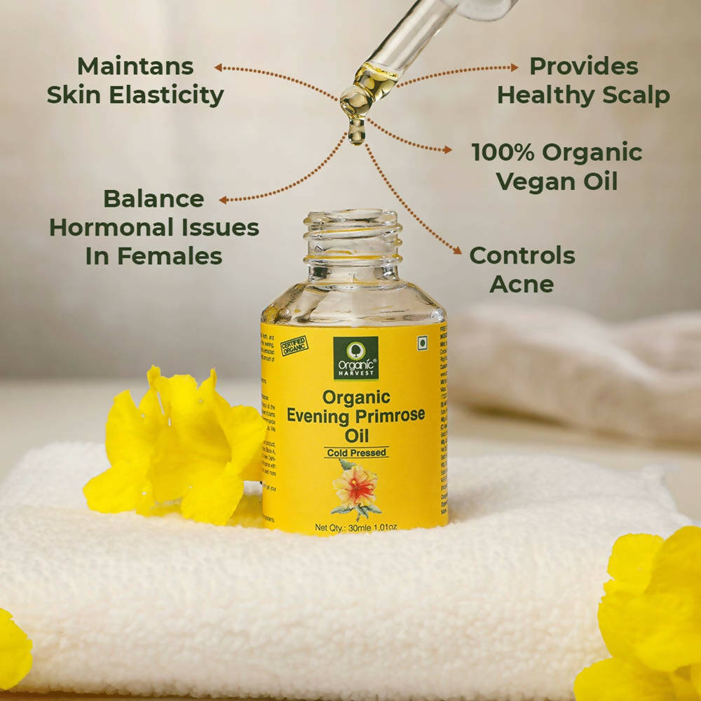 Organic Harvest Cold Pressed Organic Evening Primrose Oil - Distacart
