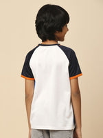 Thumbnail for Fancode Kids Mumbai Indians IPL Graphic Printed Round Neck Cotton T-Shirts - Distacart