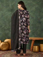 Thumbnail for The52 Women's Beautiful Embroidery Work Chinon silk Fabric Straight Kurta Pant and Dupatta Set - Distacart