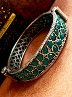 Thumbnail for Joban Fashion Green Brass Oxidized Ethnic Openable Kada