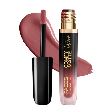 Faces Canada Comfy Matte Wow Liquid Lipstick - Tea Rose 12 - Distacart