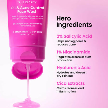 Foxtale Oil & Acne Control Face Wash - Dista