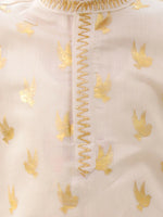 Thumbnail for Lil Drama Mishti Off White Kurta and Pyjama For Boys