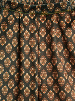 Thumbnail for Ahalyaa Mustard Color Digital Print Velvet kids Kurta Palazzo Set For Girls - Distacart