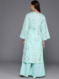 Thumbnail for Ahalyaa Women's Traditional wear Kurta Set - Summer Blue - Distacart