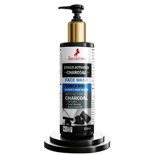 Zenius Activated Charcoal Face Wash for Cleanse Face Dirt and Improve Skin - Dista