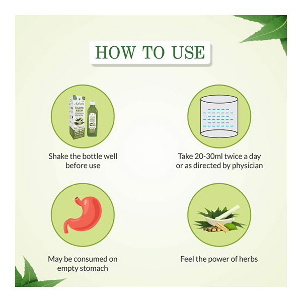 Axiom Pure Neem Giloy Stem Juice - Distacart