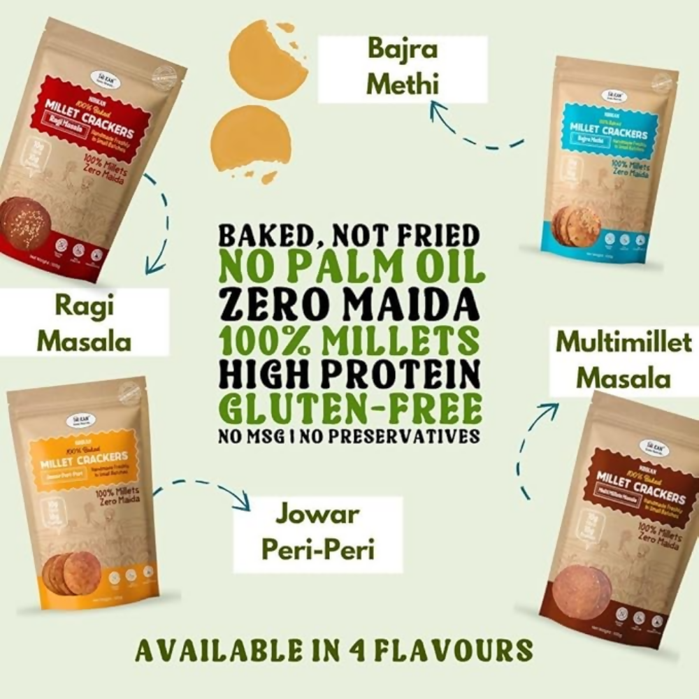 NIHKAN Millet & Protein Crackers - Dista