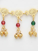 Thumbnail for NVR Women Gold Plated Multicolour Minimal chain - Distacart