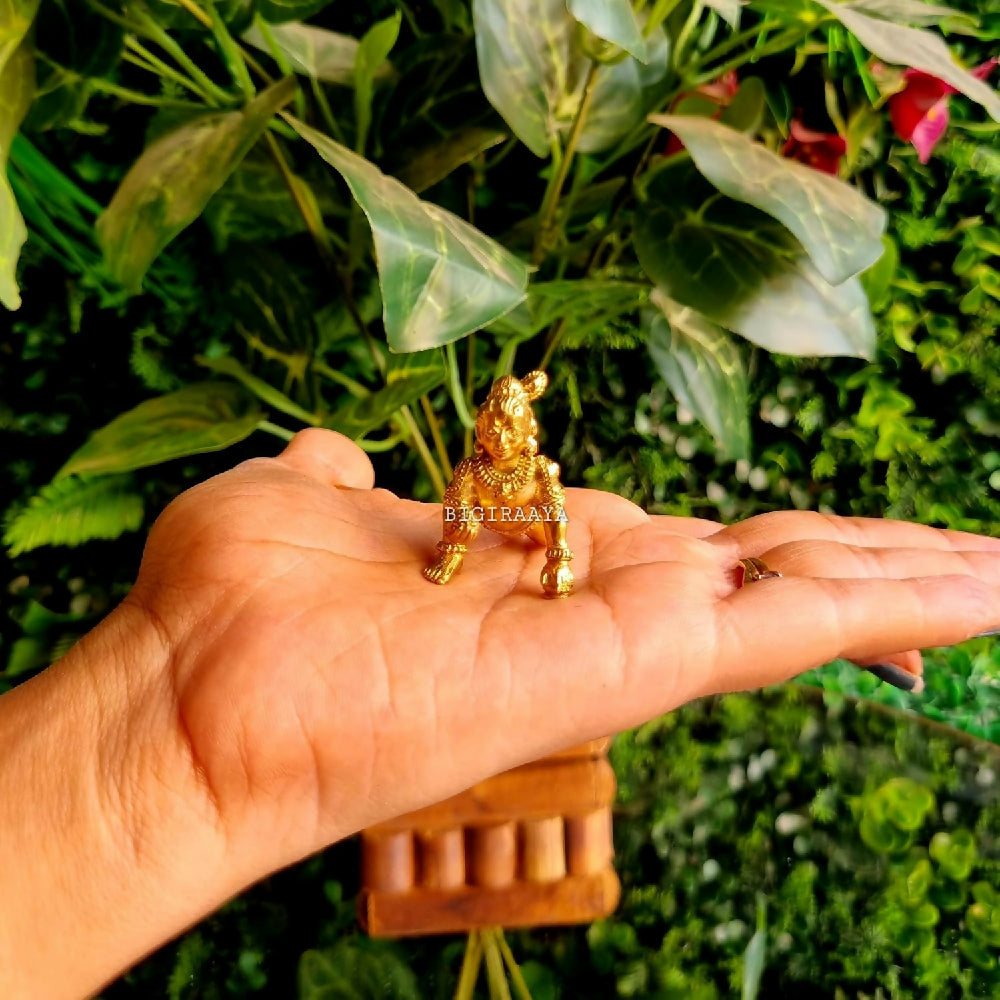 Pure Brass Bal Gopal Statue - Dista