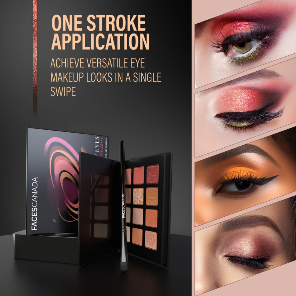 Faces Canada Starry Eyes Eye Shadow Palette - Twilight - Distacart