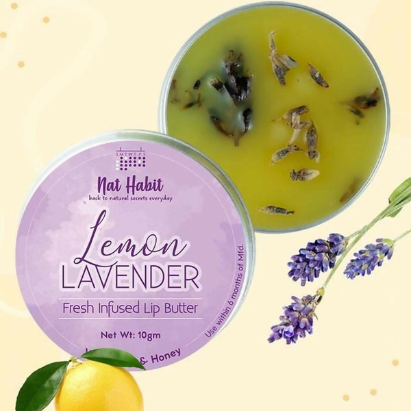 Nat Habit Lemon Lavender Lip Butter - Distacart