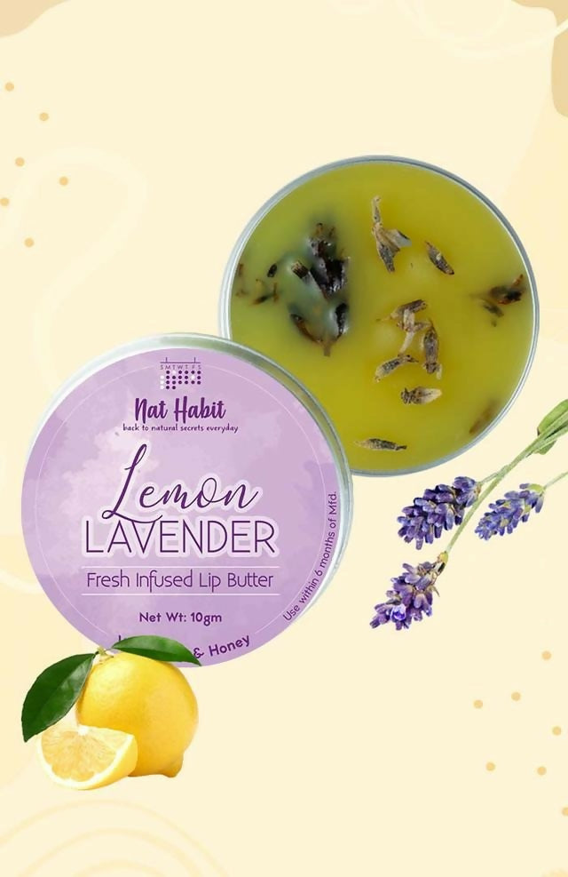 Nat Habit Lemon Lavender Lip Butter - Distacart