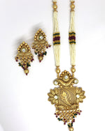 Thumbnail for Joban Fashion White Pure Brass With Rajwadi Polish Necklace Set
