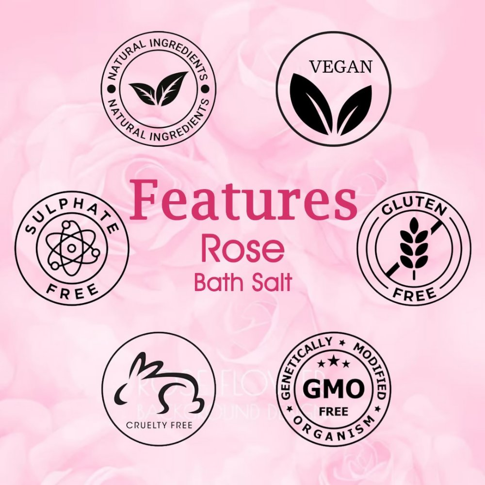 VedicAyurveda Rose Bath Salt - Dista