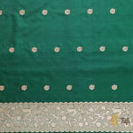 Thumbnail for Preksha Creation Indian Style Banarasi Soft Silk Women Saree - Green - Distacart