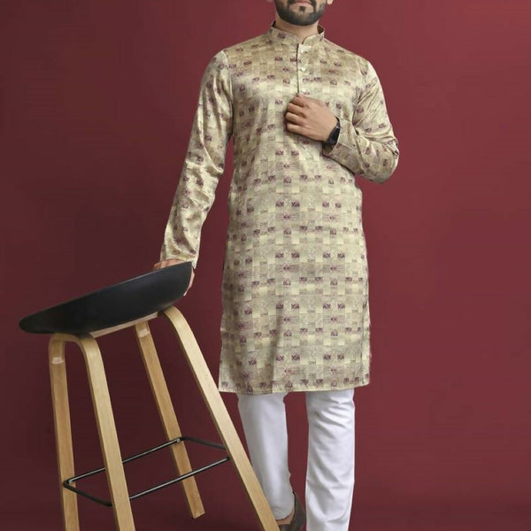 Anaita Multicolour Printed Pure Silk Straight Kurta - Distacart