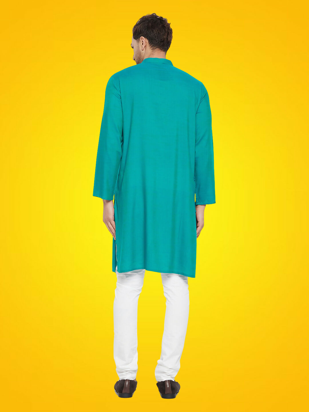 Even Apparels Men's Rayon Green Self Design Kurta - Distacart