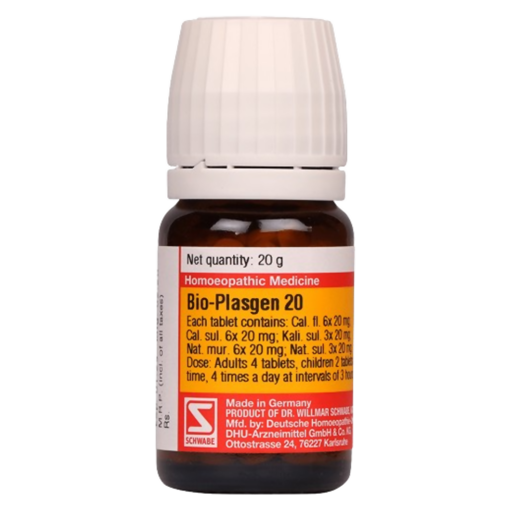 Dr. Willmar Schwabe India Germany Bio-Plasgen 20 Tablets - Distacart