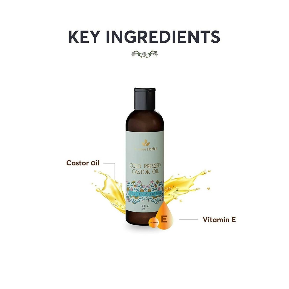 Avimee Herbal Cold Pressed Castor Oil - 4