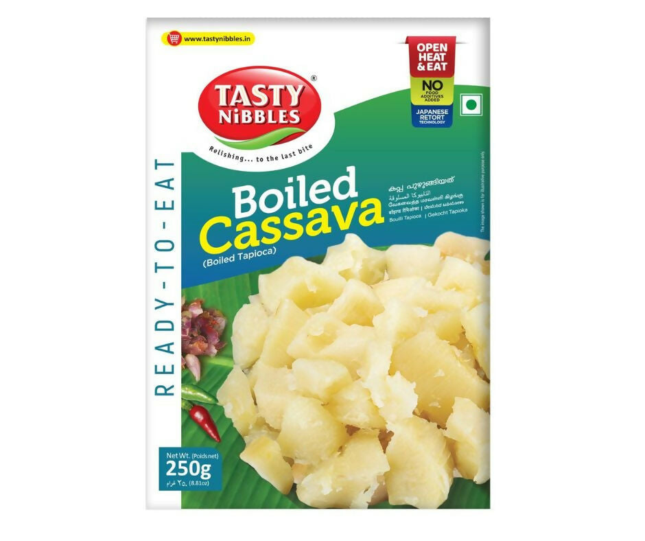 Tasty Nibbles Ready to Eat Boiled Kappa / Tapioca / Cassava - Distacart