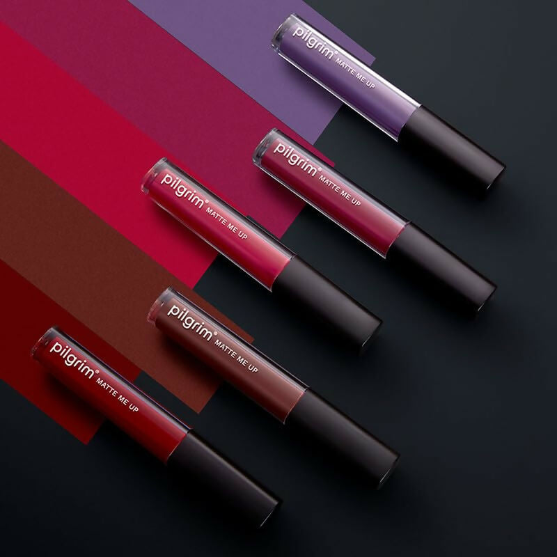 Pilgrim Liquid Matte Lipstick with Hyaluronic Acid - Blushing Nude - Distacart