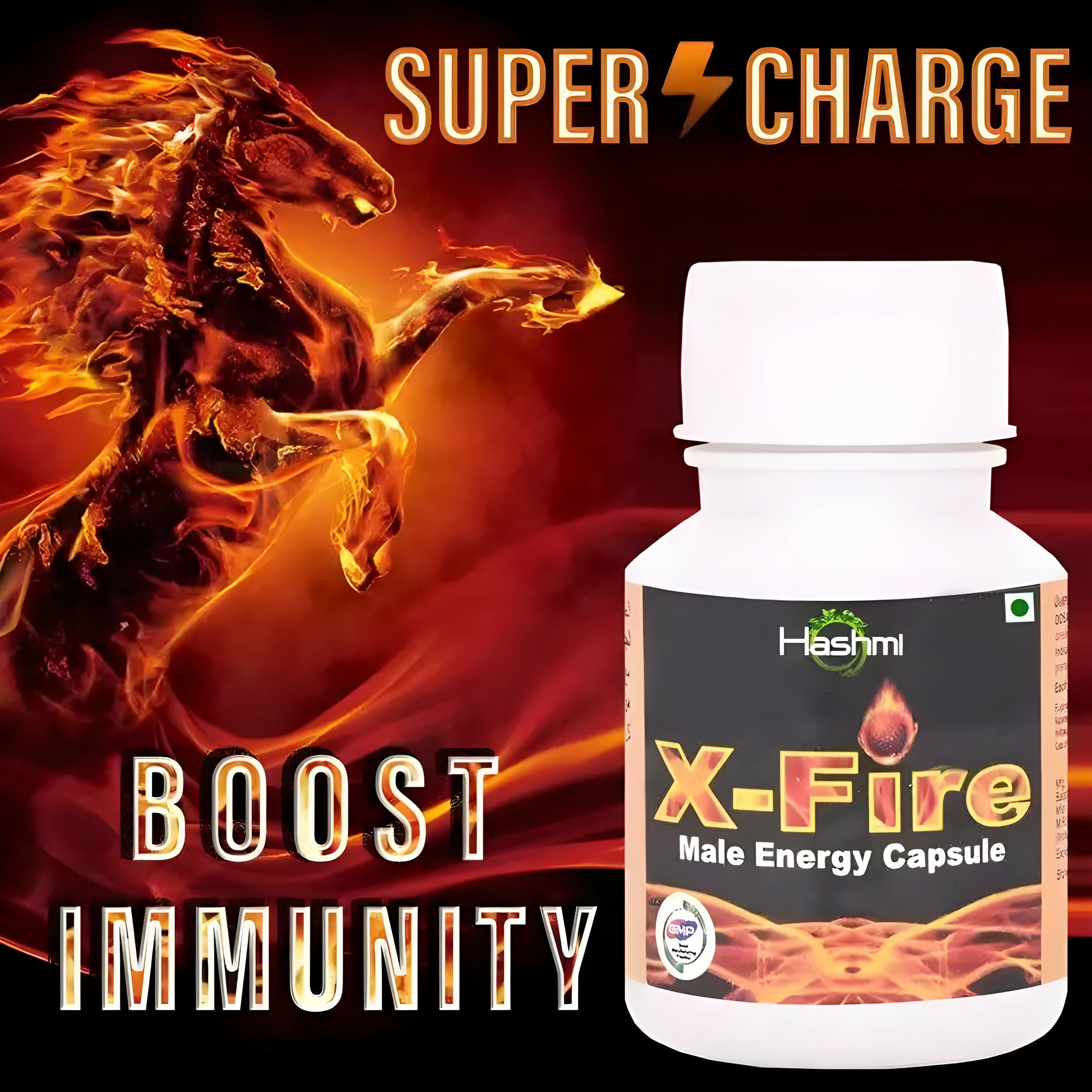 Hashmi Pharmacy X-Fire Capsule for Strength, Stamina, Energy, Power Men - Distacart