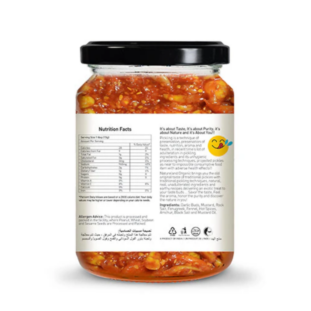 Nature Land Organics Garlic Pickle - Distacart