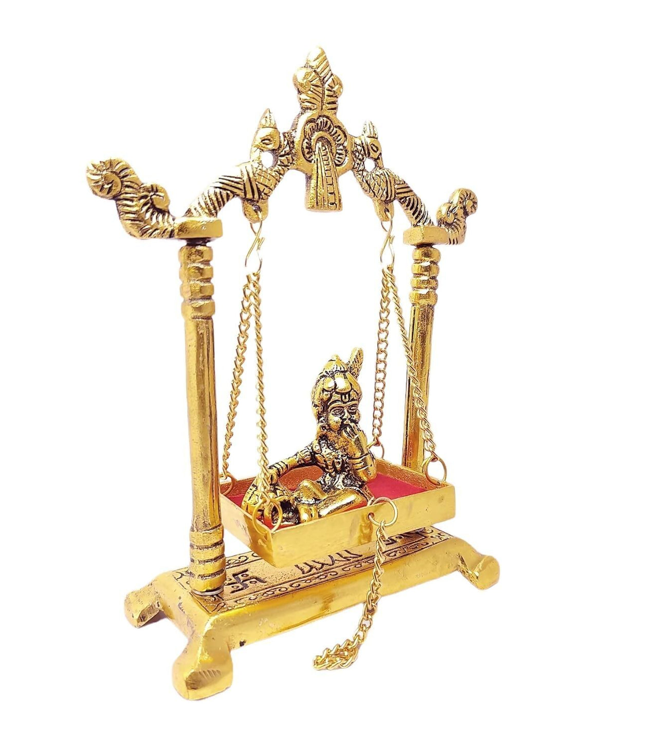 Chhariya Crafts Metal Krishna Jhula Laddu Gopal Idol - Distacart