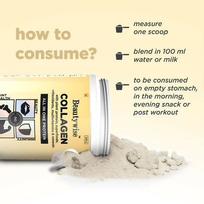 Beautywise All In One Collagen Proteins - Banana Caramel - Distacart