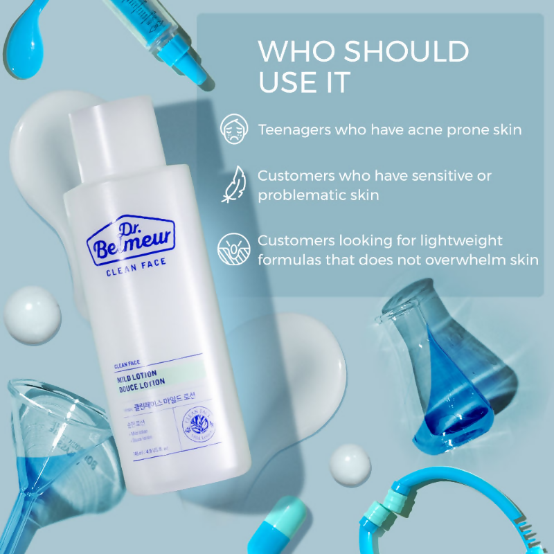 The Face Shop Dr.Belmeur Clean Face Mild Lotion With Squalane - Distacart