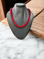 Thumbnail for Inhanns Noor-E-Jalwa – Handmade Crystal Bead Necklace -Adjustable - Maroon Only Necklace - Distacart