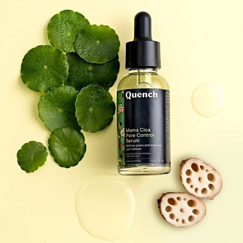 Quench Pore Control Serum with Cica & Korean Ginseng Controls Excess Oil & Acne - Distacart