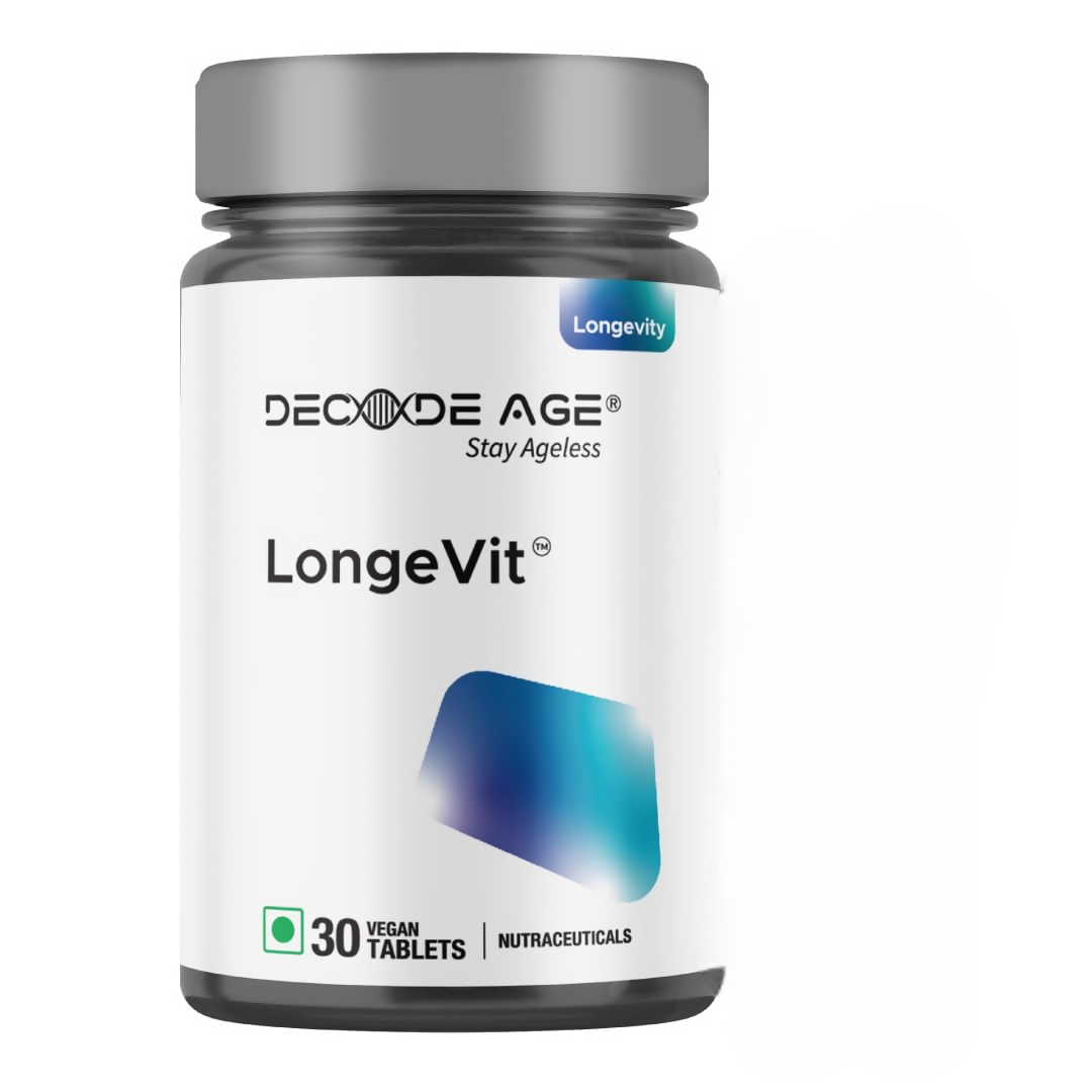 Decode Age LongeVit Supplement | Graceful Ageing Tablets - Distacart
