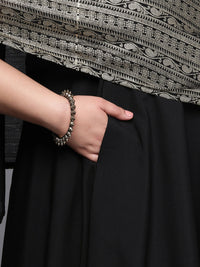Thumbnail for Ahalyaa Women's Traditional wear Ethnic Dress - Black - Distacart